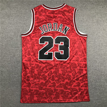 Michael Jordan Chicago Bulls #23 Bape co-branded jersey