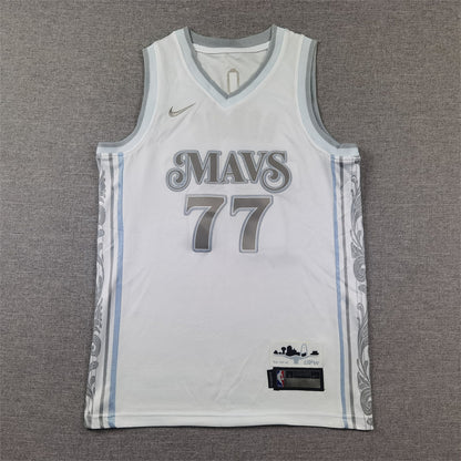 Youth Luka Dončić Dallas Mavericks #77 City Edition Embroidered  Jersey