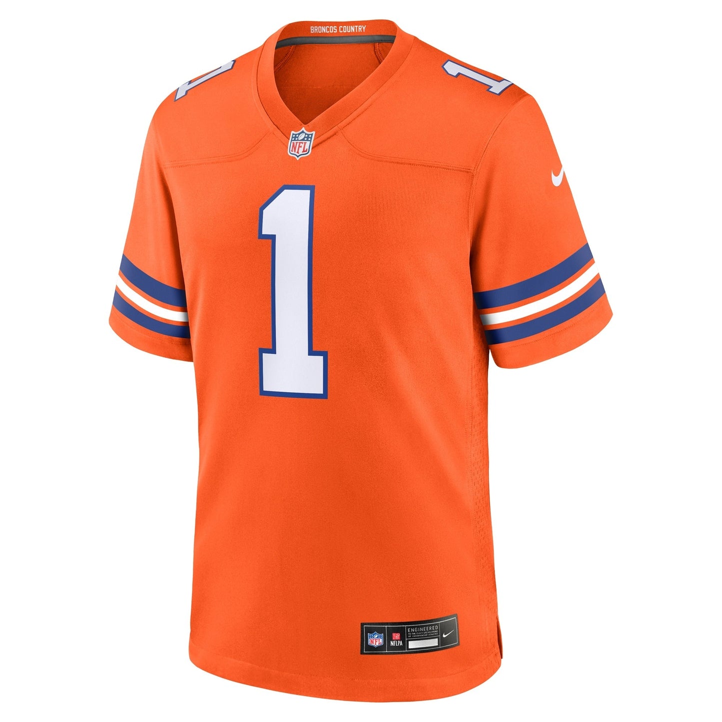 Jason Elam Denver Broncos Nike Mile High Collection 1977 Throwback Retired   Game Jersey - Orange