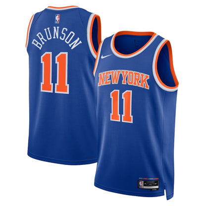New York Knicks Jalen Brunson #11  Bule Jersey