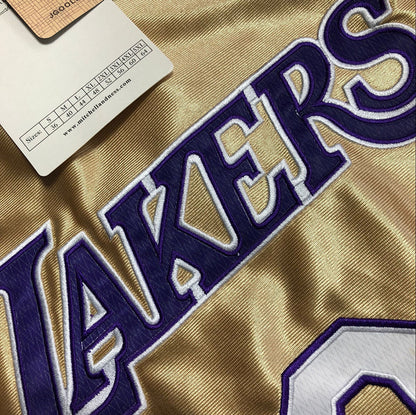 Kobe Bryant 1996-2016 Hall of Fame Gold Fully Embroidered 8# Jersey