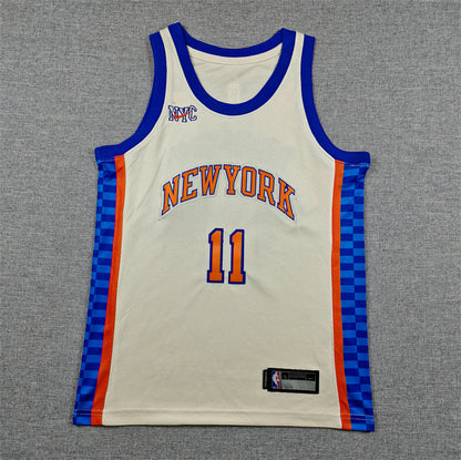 Youth Jalen Brunson New York Knicks #11 City Edition Embroidered Jersey