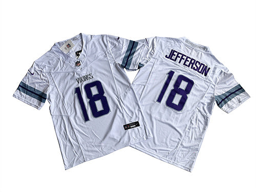 Justin Jefferson #18 Minnesota Vikings Nike Alternate Game Jersey - White