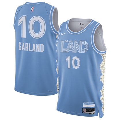 Unisex Cleveland Cavaliers Darius Garland  Light Blue 2024/25 Swingman Jersey - City Edition