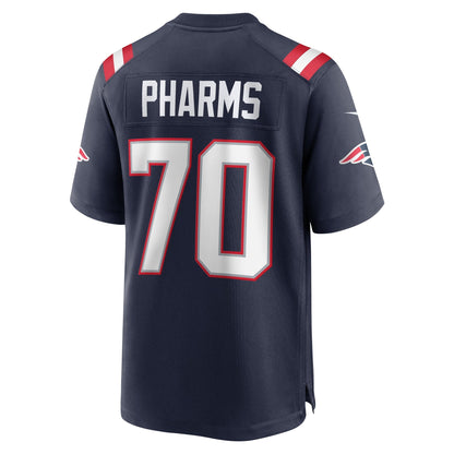 Jeremiah Pharms Jr. New England Patriots Nike Team Game Jersey -  Navy