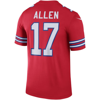 Josh Allen Nike Buffalo Bills Color Rush Legend Jersey - Red