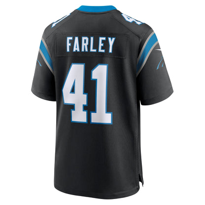Matthias Farley Carolina Panthers Nike  Game Jersey -  Black