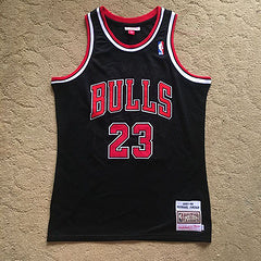 Michael Jordan Chicago Bulls 23 Black Thorwback Jersey
