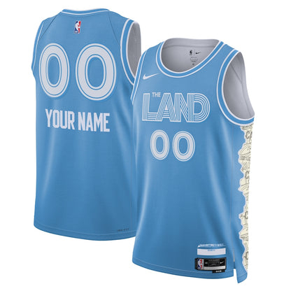 Unisex Cleveland Cavaliers Light Blue 2024/25 Custom Swingman Jersey - City Edition