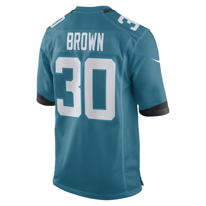 Montaric Brown Jacksonville Jaguars Nike Game   Jersey - Teal