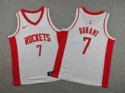 Youth Kevin Durant Houston Rockets #7  Embroidered  Jersey