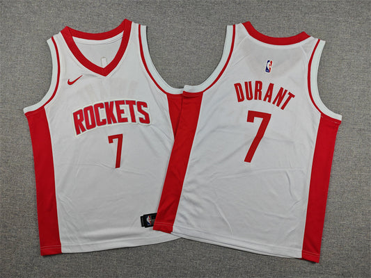 Youth Kevin Durant Houston Rockets #7  Embroidered  Jersey