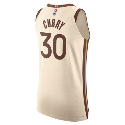 Golden State Warriors Stephen Curry Nike Tan 2025/26 Player Jersey - City Edition