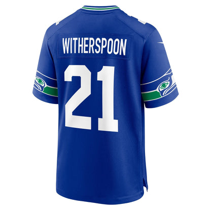 Devon Witherspoon Seattle Seahawks Nike Throwback   Game Jersey - Royal