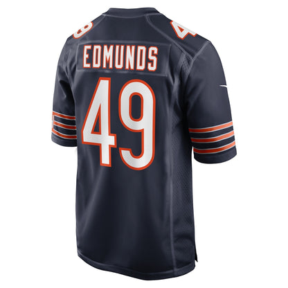 Tremaine Edmunds Chicago Bears Nike Game   Jersey - Navy