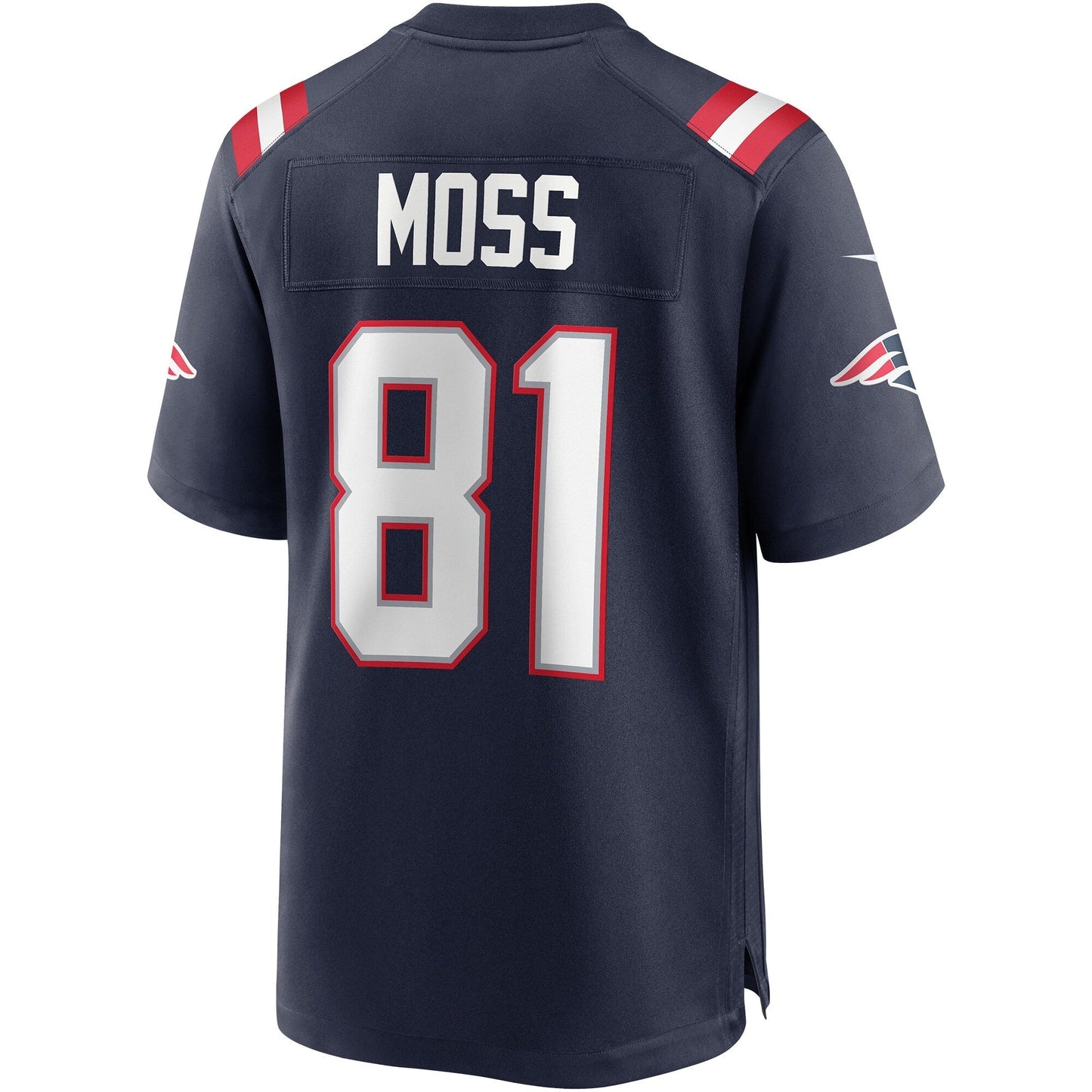 Randy Moss New England Patriots Nike Game Retired   Jersey - Navy