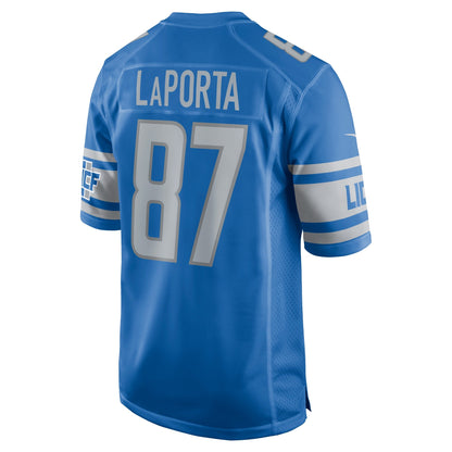 Sam LaPorta Detroit Lions Nike Team Game Jersey - Blue