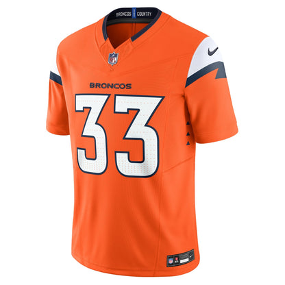 Javonte Williams Denver Broncos Nike Mile High Collection Vapor F.U.S.E. Limited Jersey - Orange