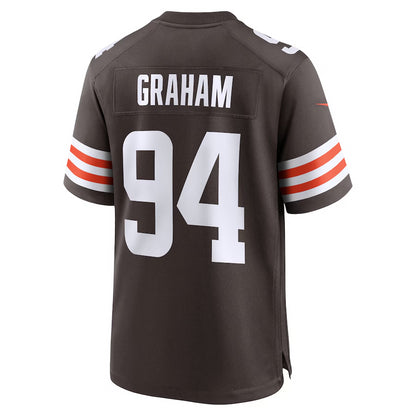 Men's Cleveland Browns Mason Graham Nike Brown 2025 NFL Draft First Round Pick Game Jersey