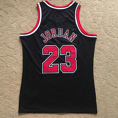 Michael Jordan Chicago Bulls 23 Black Thorwback Jersey