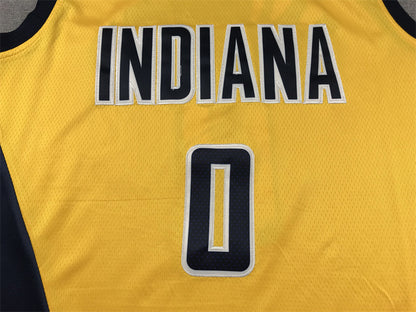 Indiana Pacers Tyrese Haliburton #0 City Edition Swingman Jersey - Embroidered