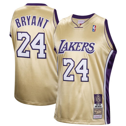 Kobe Bryant Los Angeles Lakers Gold Jersey