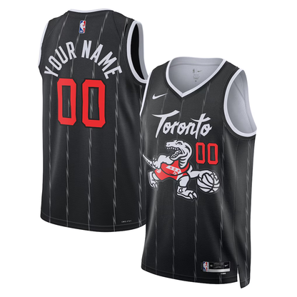 Toronto Raptors Black 2025/26 City Edition Swingman Custom Jersey