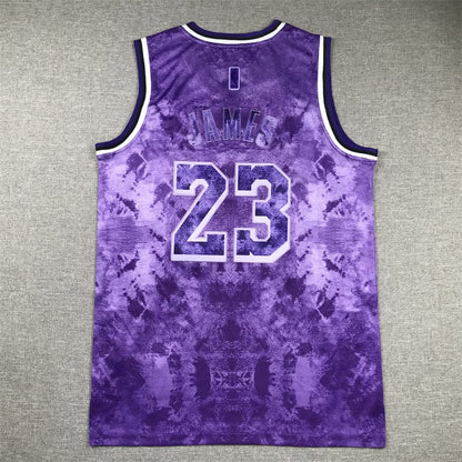 Lebron James LA Lakers Purple Jersey #23
