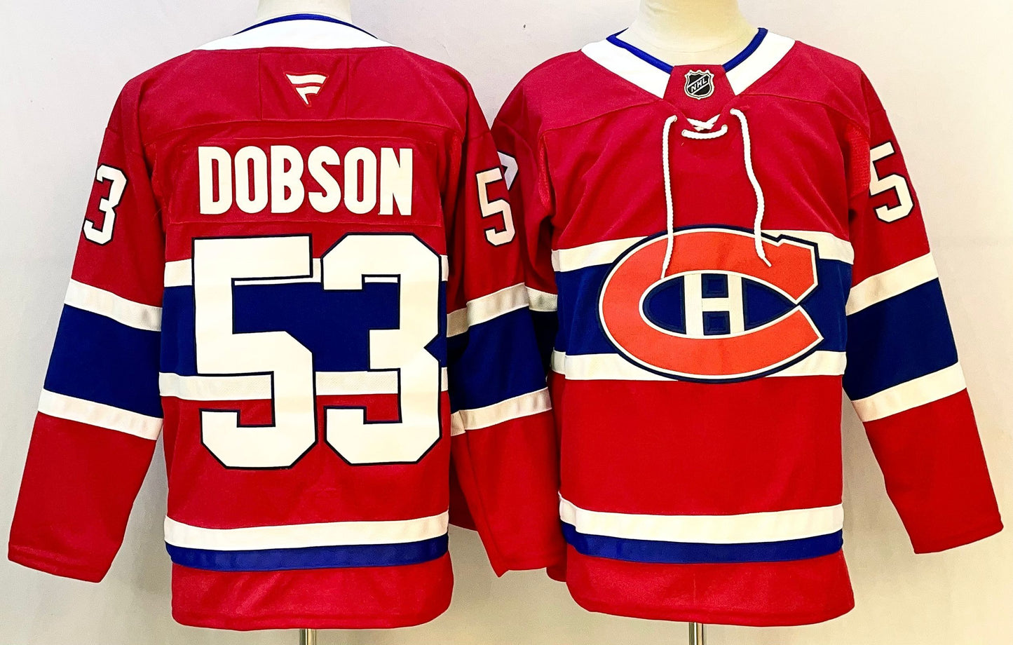 Men's Montreal Canadiens Noah Dobson #53  Red Home Breakaway Jersey
