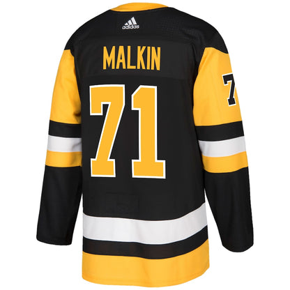 Men's Pittsburgh Penguins Evgeni Malkin adidas Black Authentic Player Jersey
