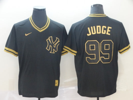 Men's New York Yankees Aaron Judge #99 Black Authentic Game Jersey