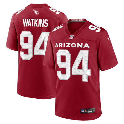 Carlos Watkins Arizona Cardinals Nike Game   Jersey - Cardinal