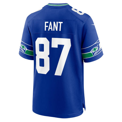 Noah Fant Seattle Seahawks Nike Throwback   Game Jersey - Royal