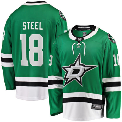 Sam Steel Dallas Stars   Home Breakaway Jersey - Kelly Green