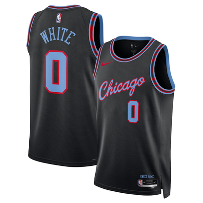 Chicago Bulls Coby White Nike Black 2025/26 Swingman Jersey - City Edition