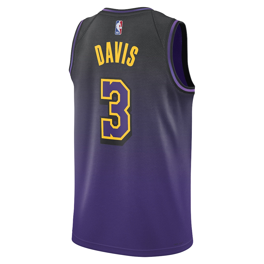Unisex Los Angeles Lakers Anthony Davis Purple 2024/25 Swingman  Jersey - City Edition