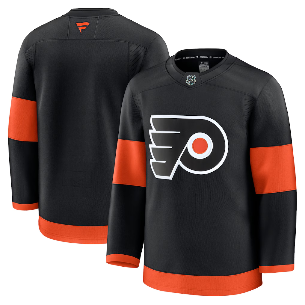 Men's Philadelphia Flyers Black Premium Blank Jersey