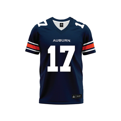 Auburn - NCAA Football : Byrum Brown - Navy Premium Football Jersey
