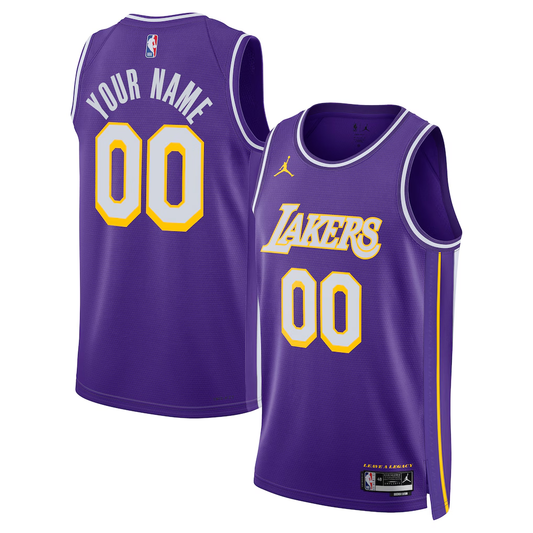 Custom Los Angeles Lakers Purple Jersey