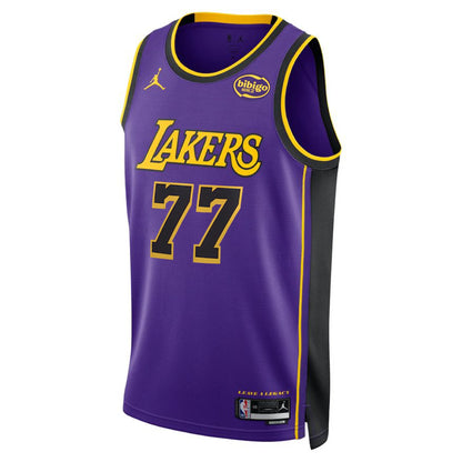 Los Angeles Lakers Jordan Brand Statement Edition Swingman Jersey - Purple - Luka Dončić