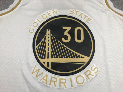 Golden State Warriors Stephen Curry #30 "Platinum" City Edition Swingman Jersey - Embroidered