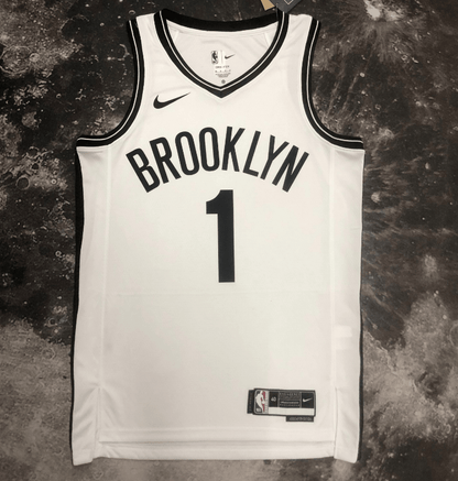 Mikal Bridges Brooklyn Nets Fanatics  #1 White2023-2024 season Jersey