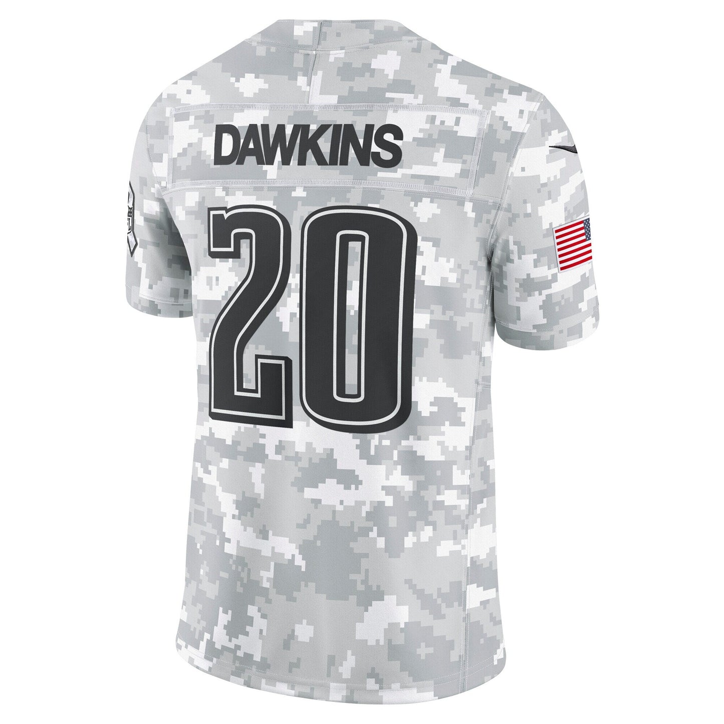 Brian Dawkins Philadelphia Eagles Nike 2024 Salute to Service Retired   Limited Jersey - Arctic Camo