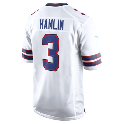 Men's Buffalo Bills Damar Hamlin Nike White Game Jersey