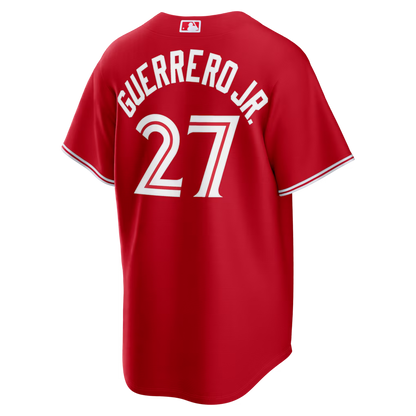 Men's Toronto Blue Jays Vladimir Guerrero Jr. #27 Red Canada Day Replica Jersey