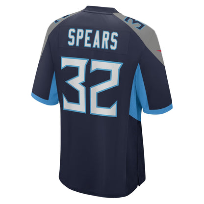 Tyjae Spears Tennessee Titans Nike Team Game Jersey -  Navy