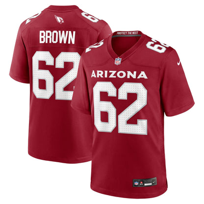 Evan Brown Arizona Cardinals Nike Team Game Jersey -  Cardinal