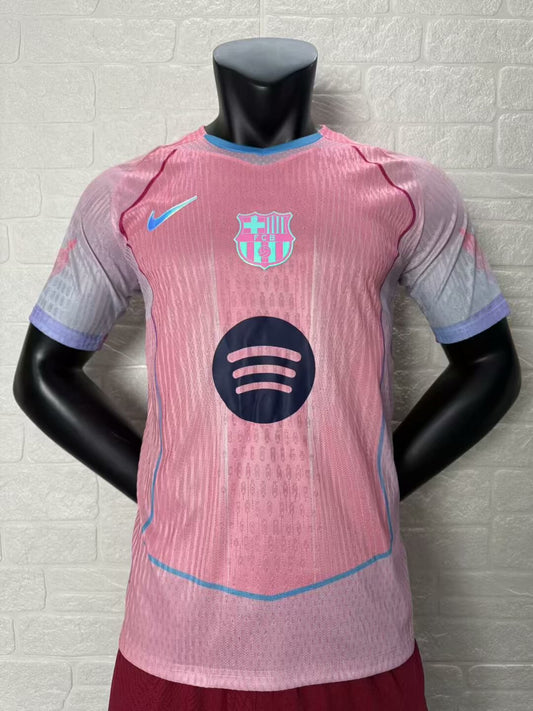 2025-26 FC Barcelona Special Edition Pink Player Version Jersey