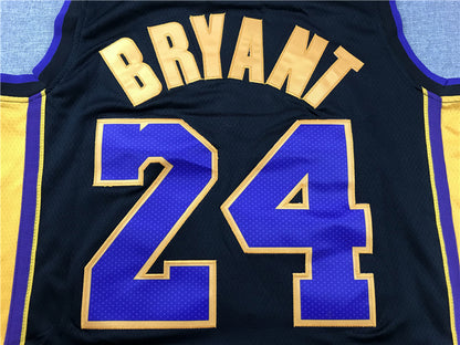 Los Angeles Lakers #24 Kobe Bryant Retired Black Jersey
