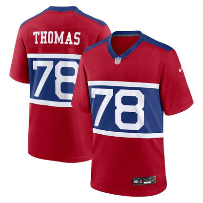 Andrew Thomas New York Giants Nike Alternate   Game Jersey - Century Red